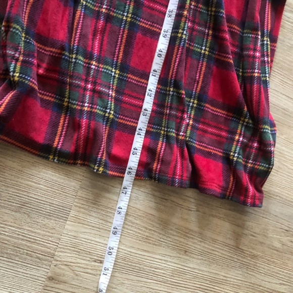 Plaid Holiday Velour Nightgown - Picture 5 of 8